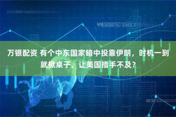 万银配资 有个中东国家暗中投靠伊朗，时机一到就掀桌子，让美国措手不及？
